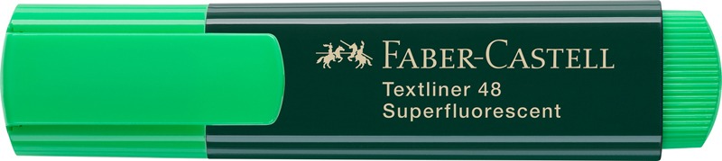 Szövegkiemelő 1-5 mm Faber-Castell "Textliner 48" Superfluorescent zöld