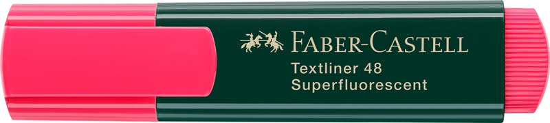 Szövegkiemelő 1-5 mm Faber-Castell "Textliner 48" Superfluorescent piros