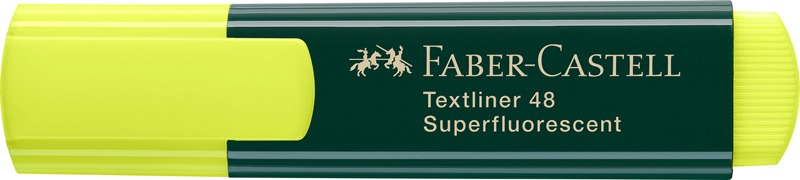 Szövegkiemelő 1-5 mm Faber-Castell "Textliner 48" Superfluorescent sárga
