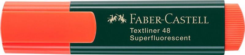 Szövegkiemelő 1-5 mm Faber-Castell "Textliner 48" Superfluorescent narancs