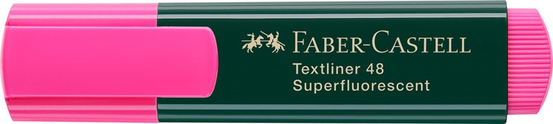 Szövegkiemelő 1-5 mm Faber-Castell "Textliner 48" Superfluorescent rózsaszín