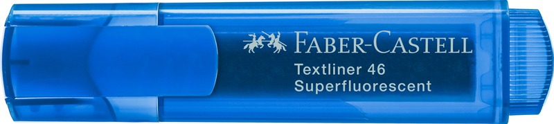 Szövegkiemelő 1-5 mm Faber-Castell "Textliner 46" Superfluorescent kék