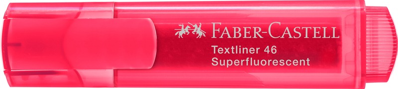 Szövegkiemelő 1-5 mm Faber-Castell "Textliner 46" Superfluorescent piros