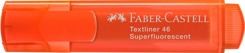 Szövegkiemelő 1-5 mm Faber-Castell "Textliner 46" Superfluorescent narancs