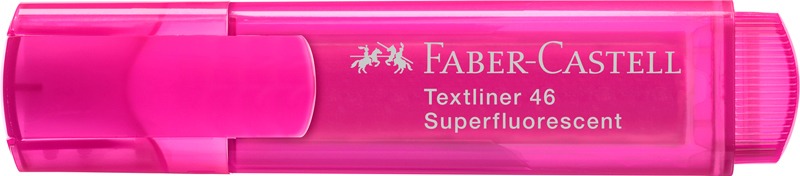 Szövegkiemelő 1-5 mm Faber-Castell "Textliner 46" Superfluorescent rózsaszín