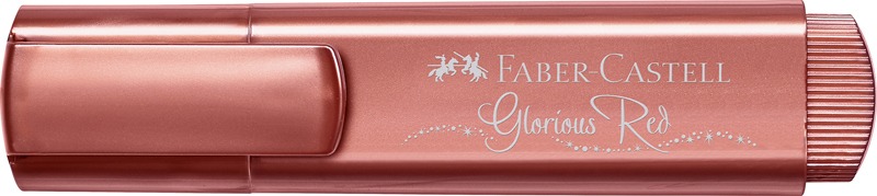 Szövegkiemelő 1-5 mm Faber-Castell "Textliner 46" Metallic piros