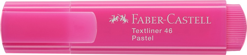 Szövegkiemelő 1-5 mm Faber-Castell "Textliner 46" Pastel rózsa