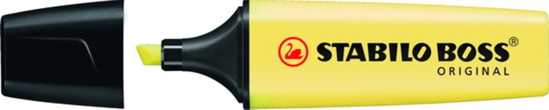Szövegkiemelő 2-5 mm STABILO "Boss" pasztell sárga