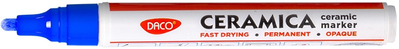 Festék marker, porcelánra 1-2 mm Daco kék