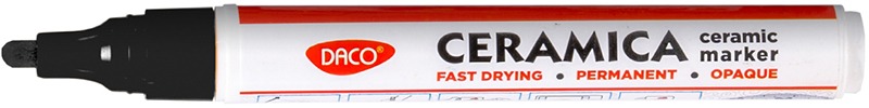 Festék marker, porcelánra 1-2 mm Daco fekete