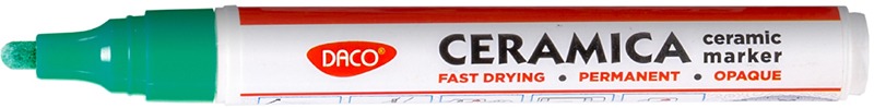 Festék marker, porcelánra 1-2 mm Daco zöld