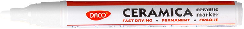 Festék marker, porcelánra 1-2 mm Daco fehér