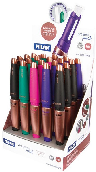 Nyomósirón 0,5 mm HB radíros Milan "Capsule" Copper Slim