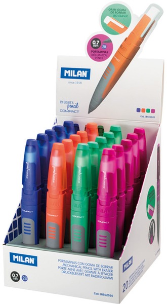 Nyomósirón 0,7 mm 2B radíros Milan "Compact"