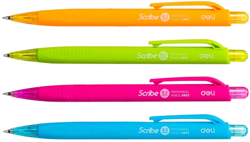 Nyomósirón 0,5 mm radíros Deli "Scribe"