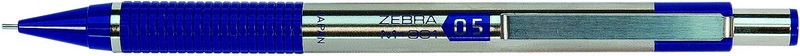 Nyomósirón 0,5 mm rozsdamentes acél ZEBRA M-301 kék