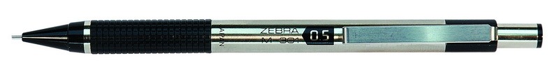 Nyomósirón 0,5 mm rozsdamentes acél ZEBRA M-301 fekete