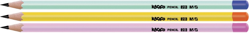 Grafitceruza 2B h&aacute;romsz&ouml;g test M&G "Kacaco"