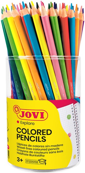 Színesceruza készlet, háromszög test Jovi 84 szín