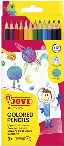 Színesceruza készlet Jovi 12 szín
