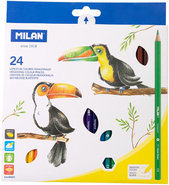 Színesceruza készlet Milan 211 24 szín