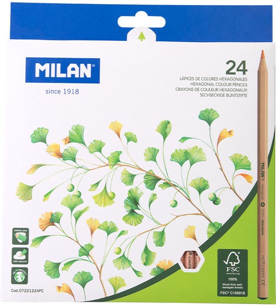Színesceruza készlet Milan 262 24 szín