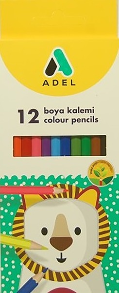 Színesceruza készlet Adel 12 szín