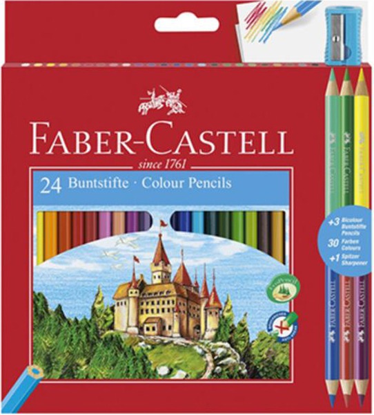 Színesceruza készlet Faber-Castell "Classic" 24+3/6 szín