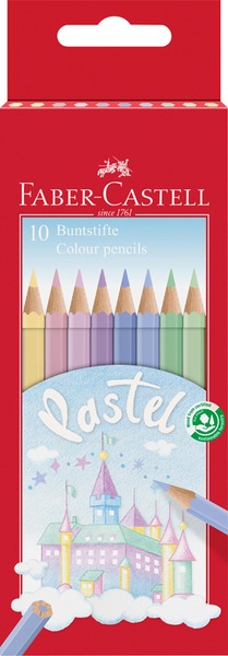 Színesceruza készlet Faber-Castell "Classic" 10 pasztell szín