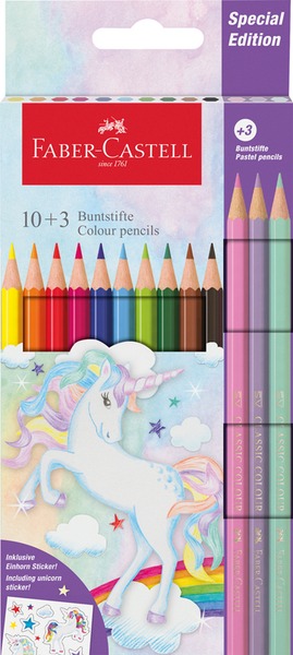 Színesceruza készlet Faber-Castell "Classic" Unicorn 10+3 szín