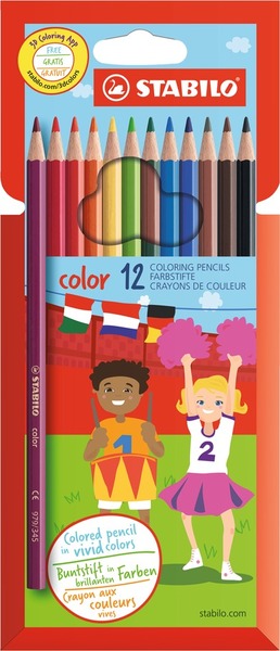 Színesceruza készlet Stabilo "Color" 12 szín