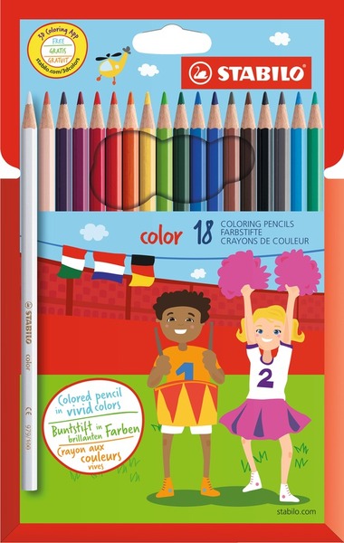 Színesceruza készlet Stabilo "Color" 18 szín