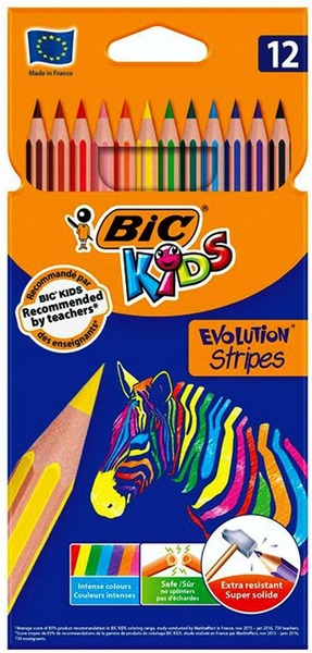 Színesceruza készlet BIC "Eco" Evolution Stripes 12 szín