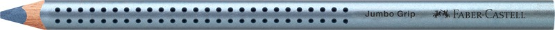 Színesceruza háromszög test, vastag Faber-Castell "Jumbo Grip" metál kék