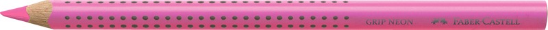 Színesceruza háromszög test, vastag Faber-Castell "Jumbo Grip" neon rózsaszín