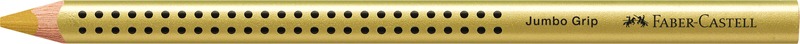 Színesceruza háromszög test, vastag Faber-Castell "Jumbo Grip" metál arany