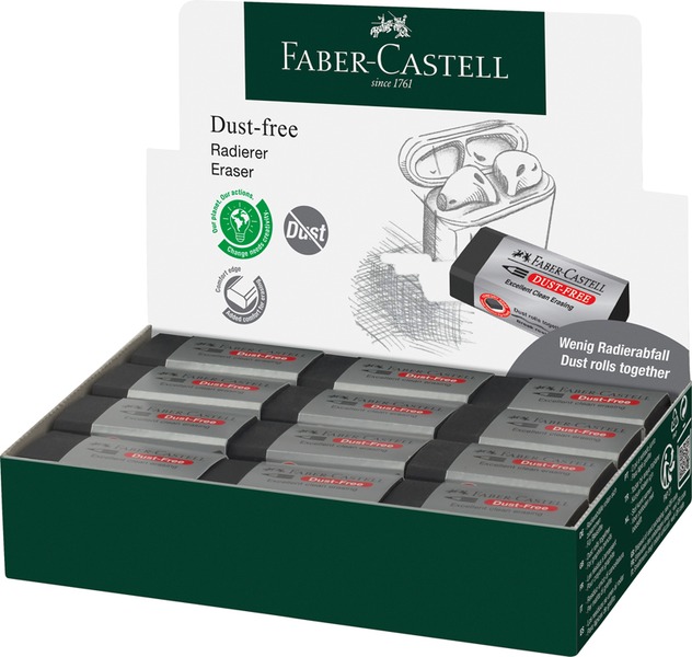 Radír, forgácsmentes Faber-Castell fekete