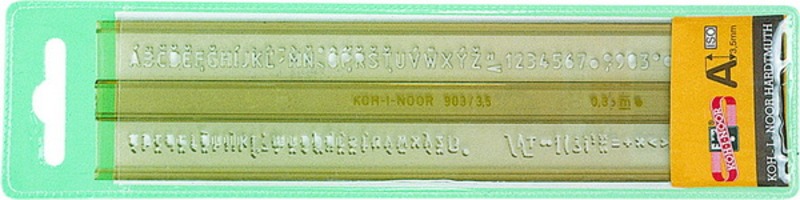 Sablon vonalzó 0,50 cm Koh-i-Noor