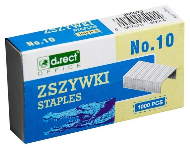 Tűzőkapocs No.10 d.rect