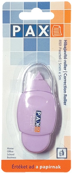 Hibajavító roller 5 mm x 5 m Pax R101 "Color" pasztell lila