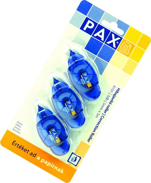 Hibajavító roller szett 5 mm x 5 m 3 db-os Pax R101 kék