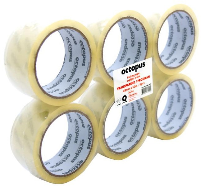 Ragasztószalag 48 mm x 50 m 40 mikron Octopus áttetsző