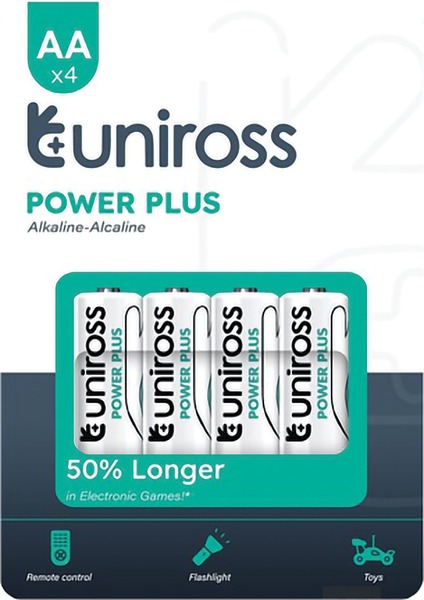 Elem AA ceruza 1,5V, 4 db/bliszter Uniross "Power Plus"