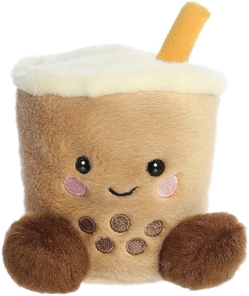 Plüss figura 13 cm Aurora "Palm Pals" tejes kávé