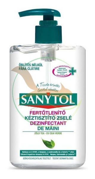 Kézfertőtlenítő gél 250 ml Sanytol