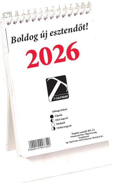 Asztali naptár 21BA T-Calendar