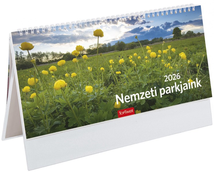 Asztali naptár, álló TopTimer "Nemzeti Park" fehér