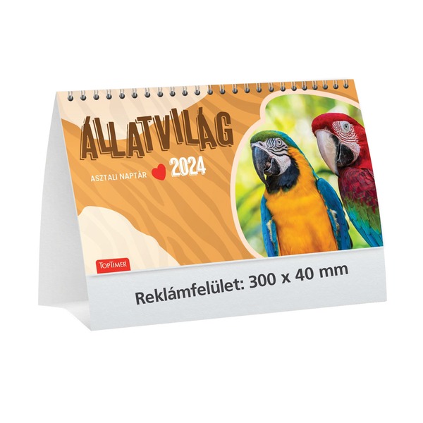 Asztali naptár, álló TopTimer "Állatvilág"