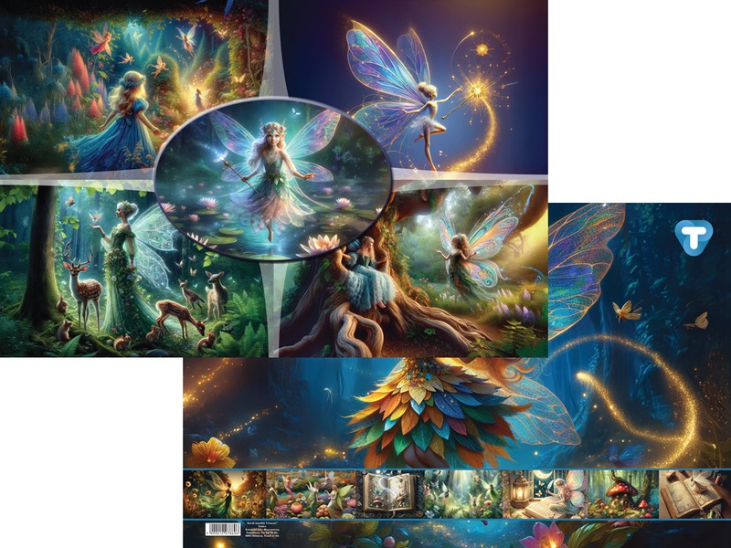 Asztali könyöklő 54,5x34 cm T-Creativ "Fairies"