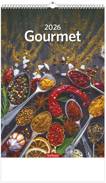 Falinaptár 22x33 cm spirálozott TopTimer "Gourmet"
